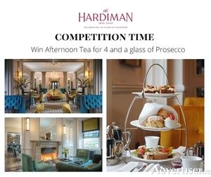  Win Afternoon Tea for four and a glass of Prosecco at The Hardiman