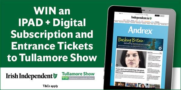 Win an iPad + Digital Subscription and Entrance Tickets to Tullamore Show