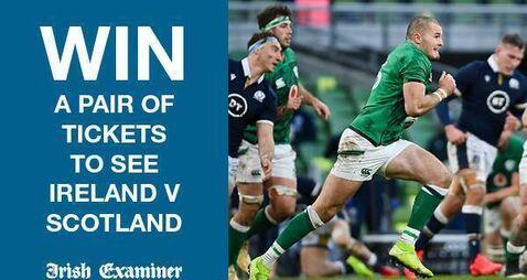 Win a pair of tickets to see Ireland V Scotland