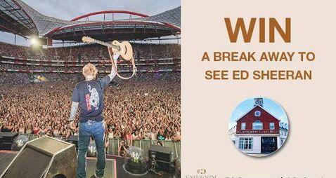 Win a break away to see Ed Sheeran