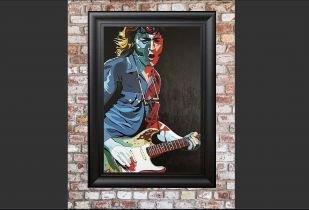 Win Rory Gallagher painting print by Glenn Matthews