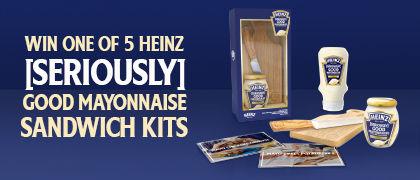 Win 1 of 5 Heinz Seriously Good Mayonnaise Sandwich Kits.