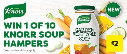 Win 1 of 10 Knorr Soup hampers.