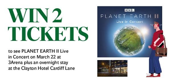 Win 2 tickets to see the spectacular Planet Earth II live in concert at 3Arena on March 22