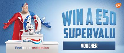 Win a €50 SuperValu voucher with Aquafresh.