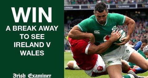 Win a break away to see Ireland V Wales in the Six Nations