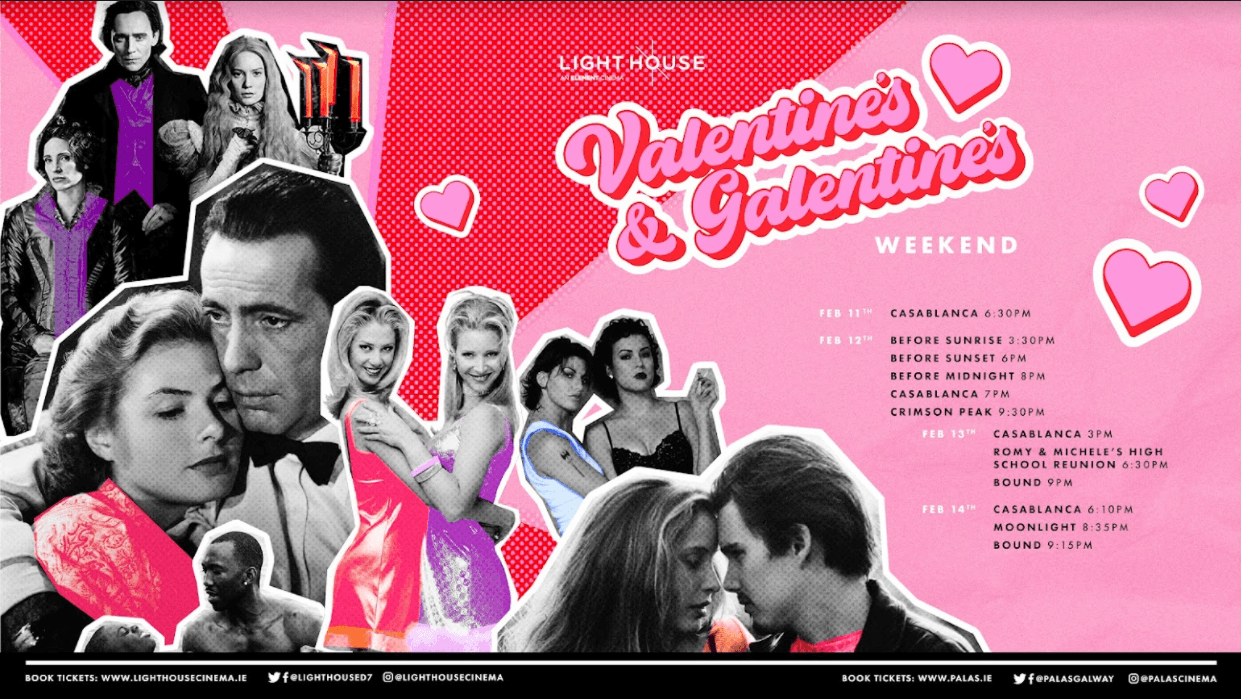 Win A pair of tickets to Valentine’s & Galentine’s Weekend at Dublin's Light House Cinema